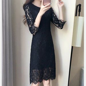 Fall/winter new style plus size women's mid-length